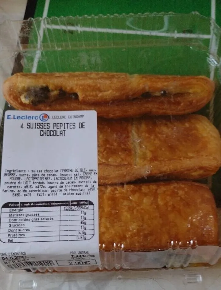 4 suisses pépites de chocolat