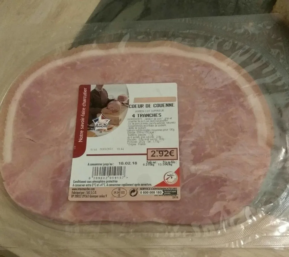 Jambon cœur de couenne