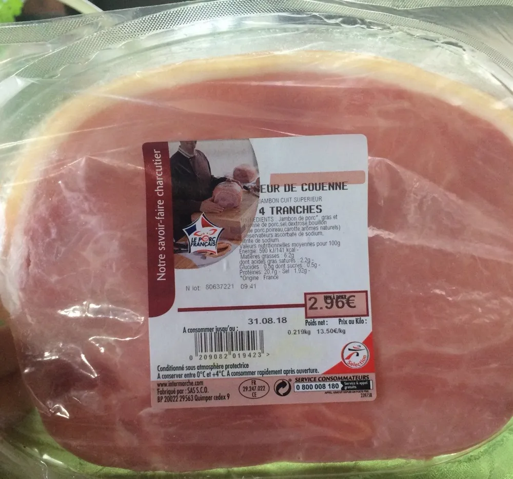 Coeur de couenne jambon superieur