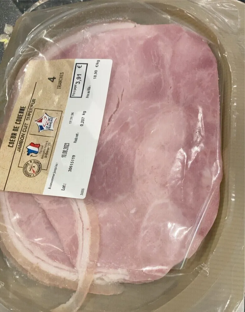 Jambon cuit superieur