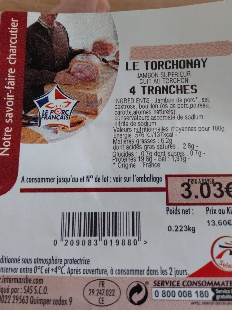 Jambon Superieur Le Torchonay