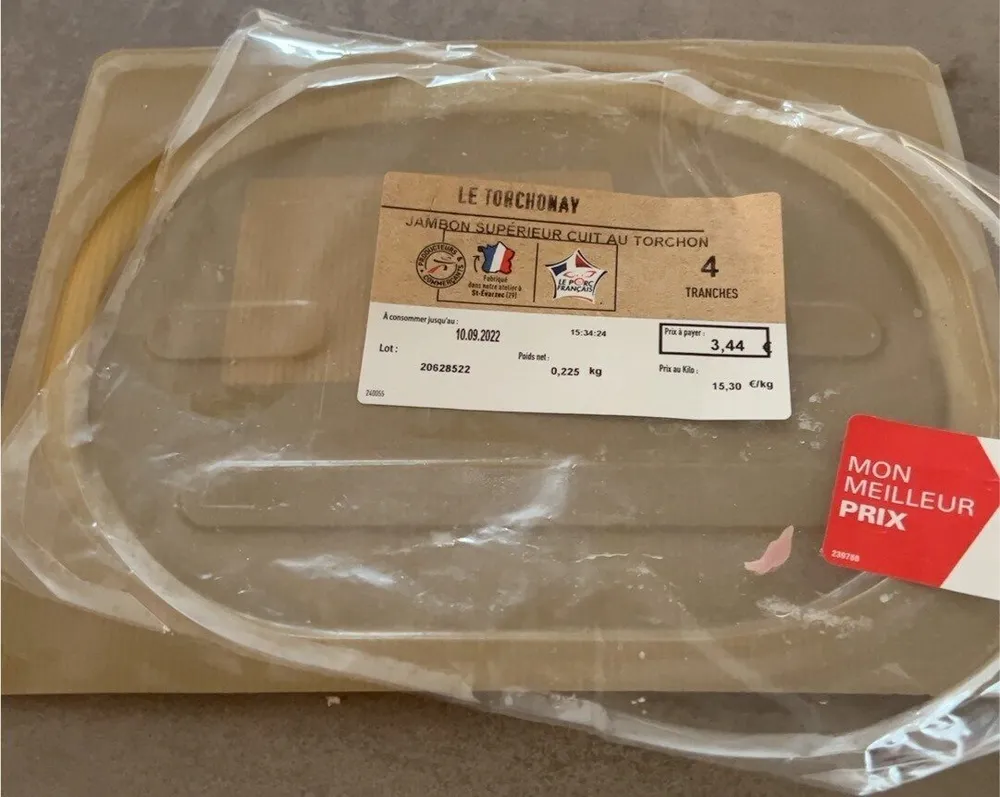 Jambon supérieur cuit au torchon