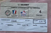 Jambon supérieur cuit au torchon