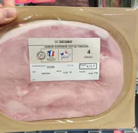 Jambon supérieur cuit au torchon