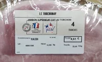 Jambon supérieur cuit au torchon