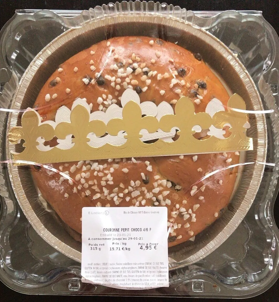 Couronne pépites chocolat