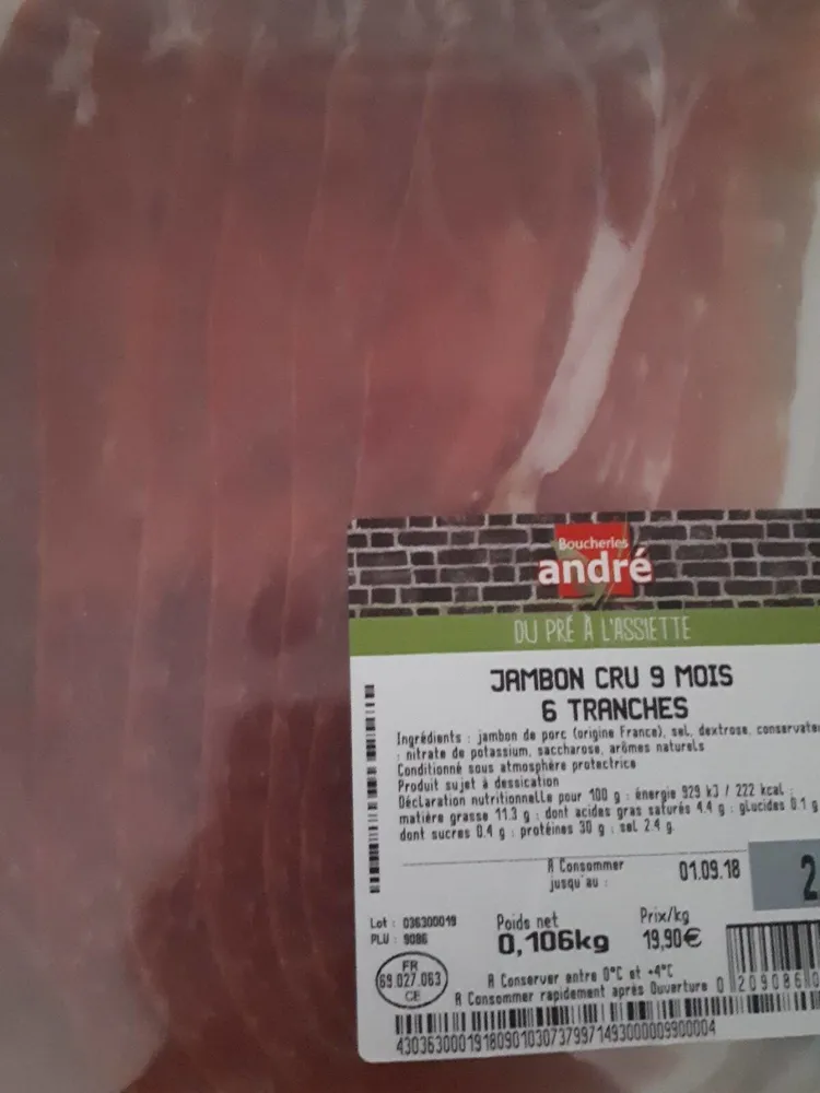 Jambon cru