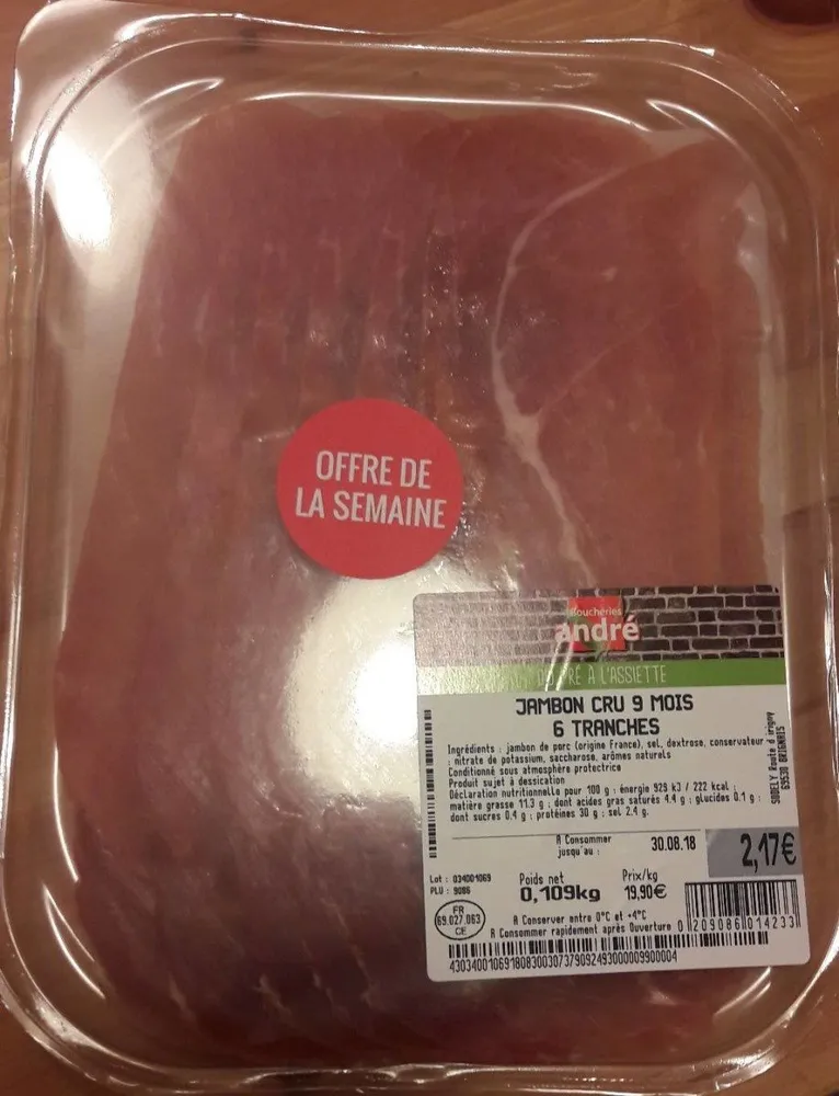Jambon cru 9 mois