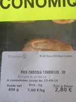 Pain au chocolat tournesol *8 E'leclerc