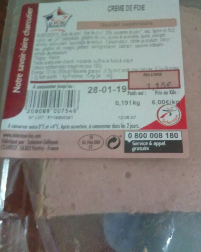 Crème de foie