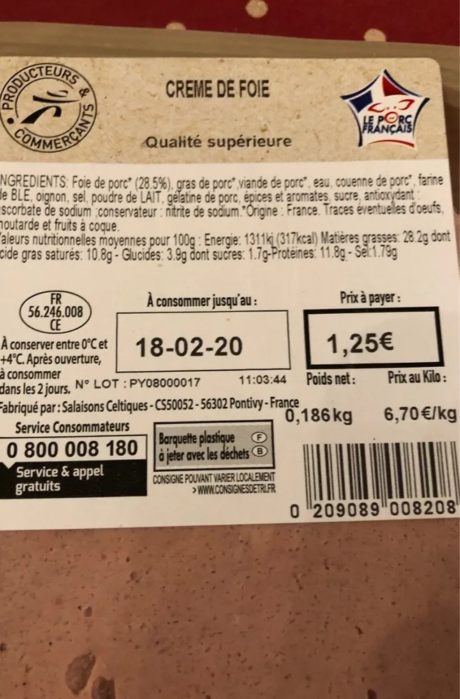 Creme de foie