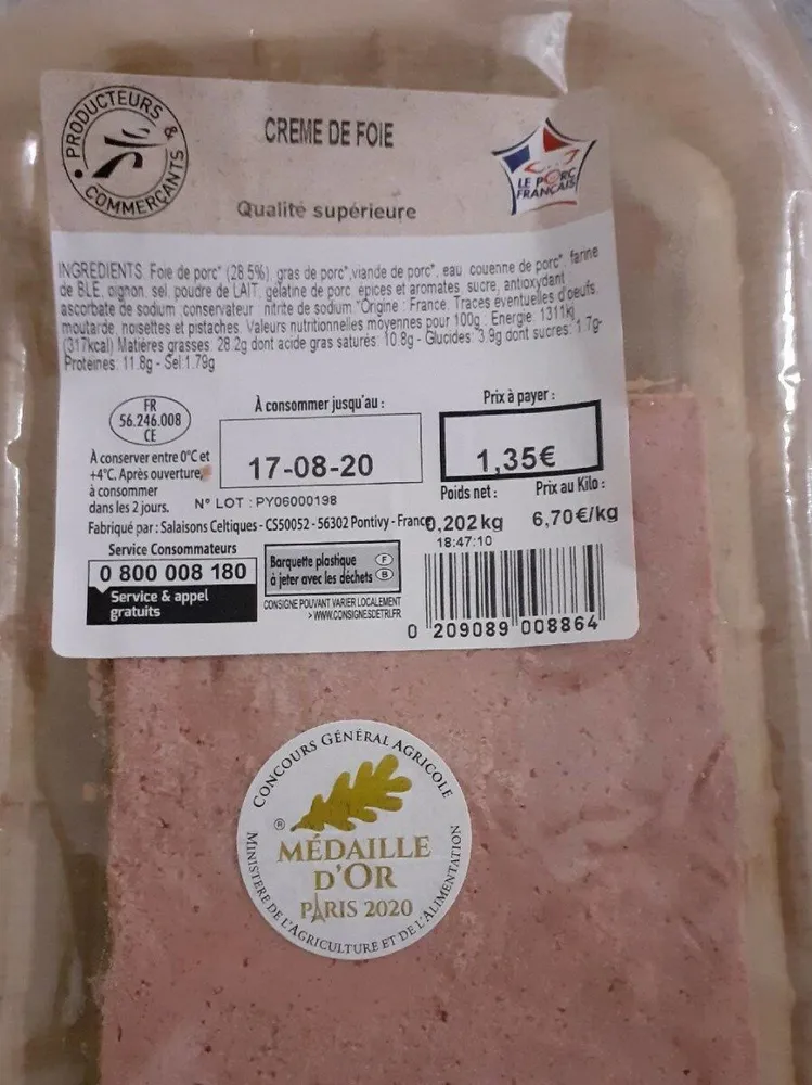 Creme de foie