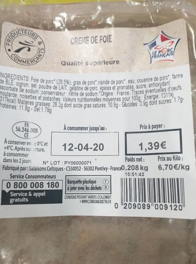 Creme de foie