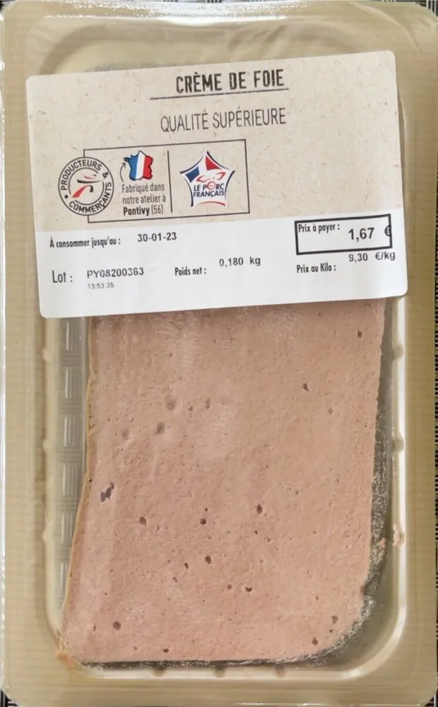Crème de foie qualité supérieure