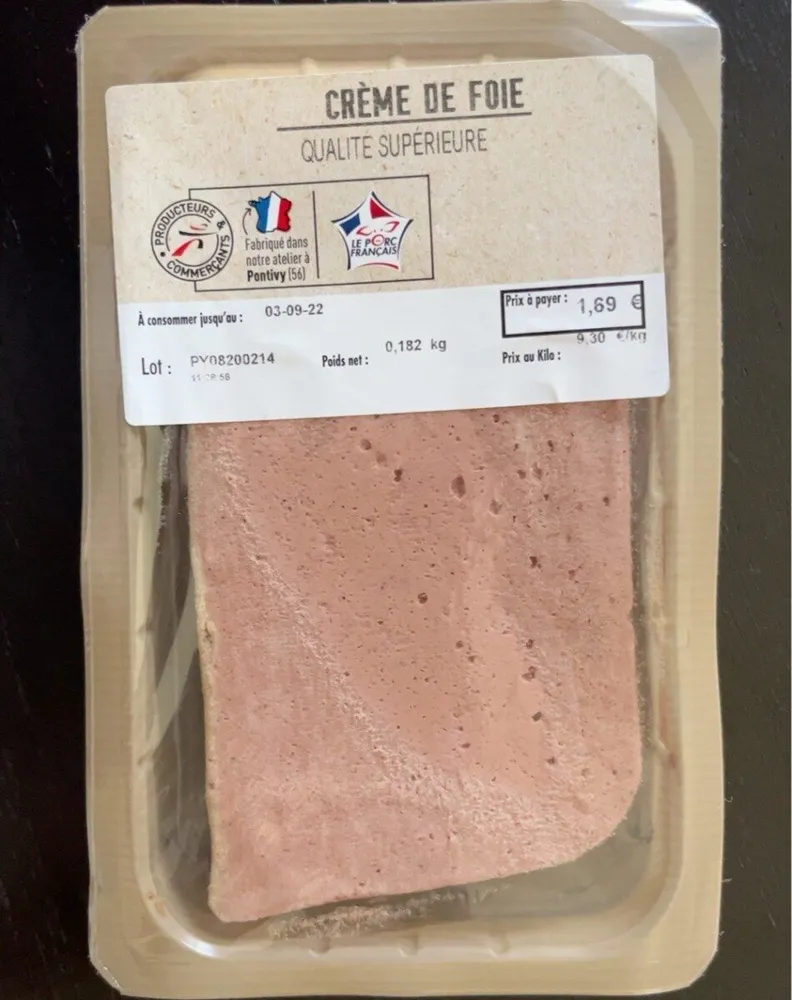 Crème de foie