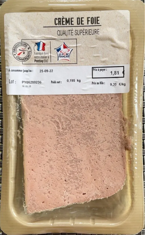 Crème de foie