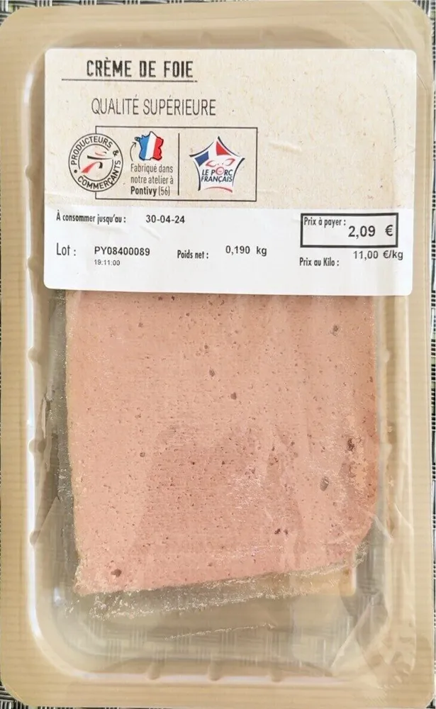 Crème de foie
