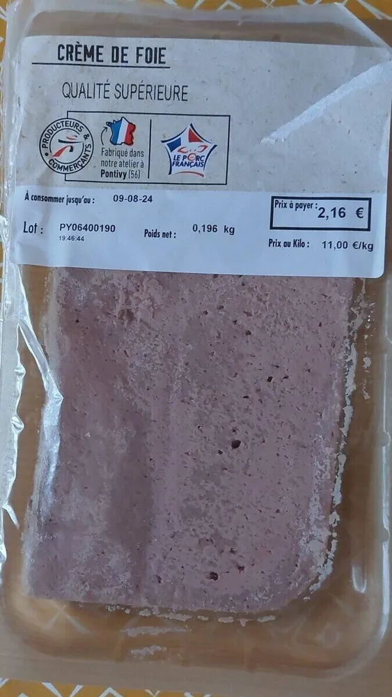 Crème de foie