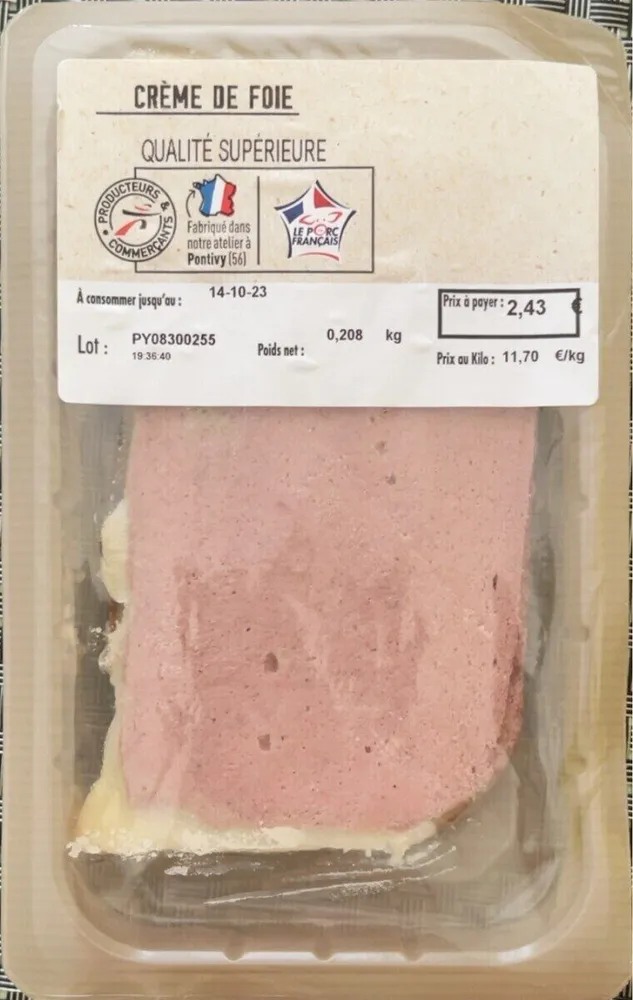 Crème de foie