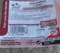 Terrine de campagne Le Cendray