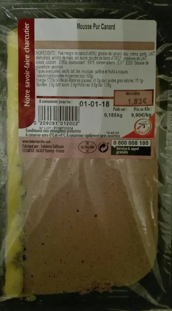 Mousse pur canard