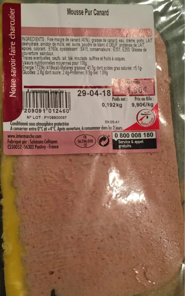 Mousse pur canard