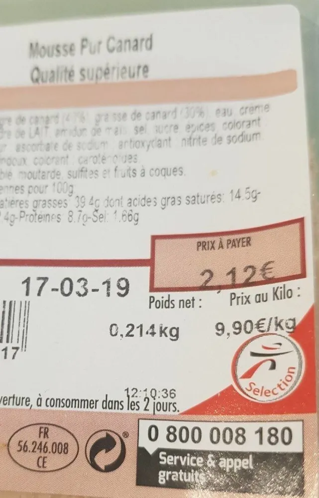 Mousse pur Canard