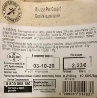 Mousse Pur Canard Qualité Supé