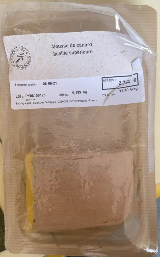Mousse de canard qualité supperieure