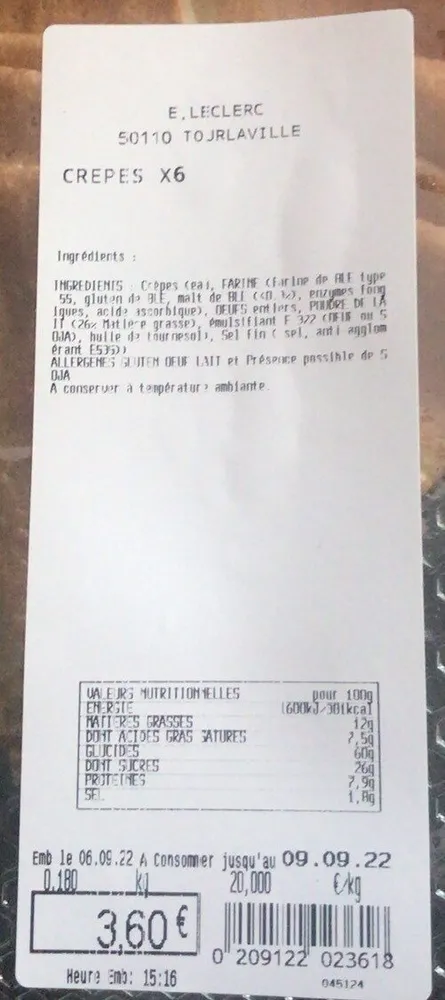 Crêpes