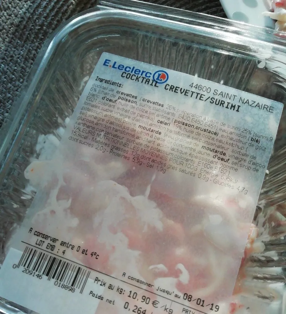 Cocktail crevette/surimi