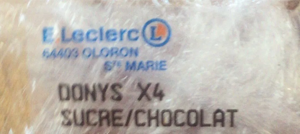 Donys x4 sucre/chocolat
