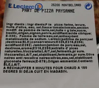Part de pizza paysanne