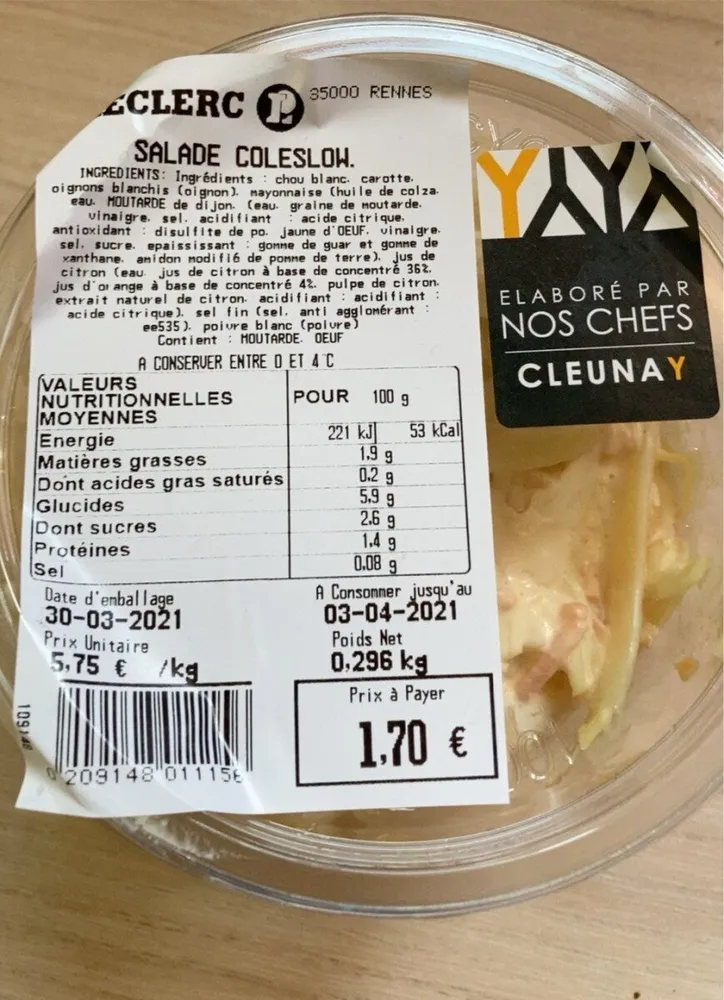Salade coleslow