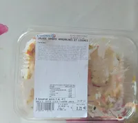 Salade gambas mandarines et légumes