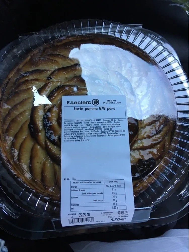 tarte au pomme 6/8pers