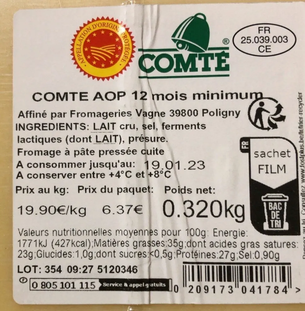 Comte 12 mois