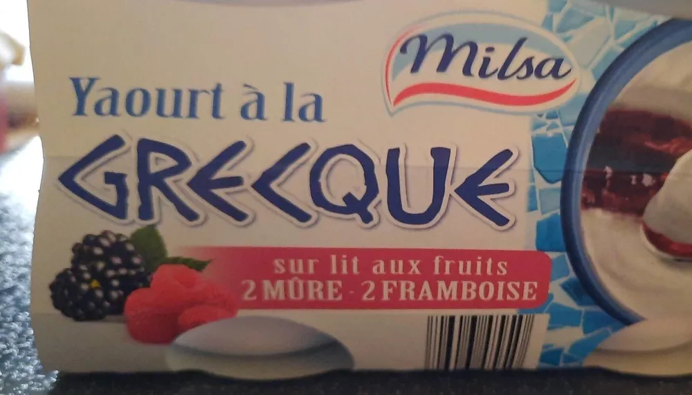 Yaourt à la grecque mûre framboise