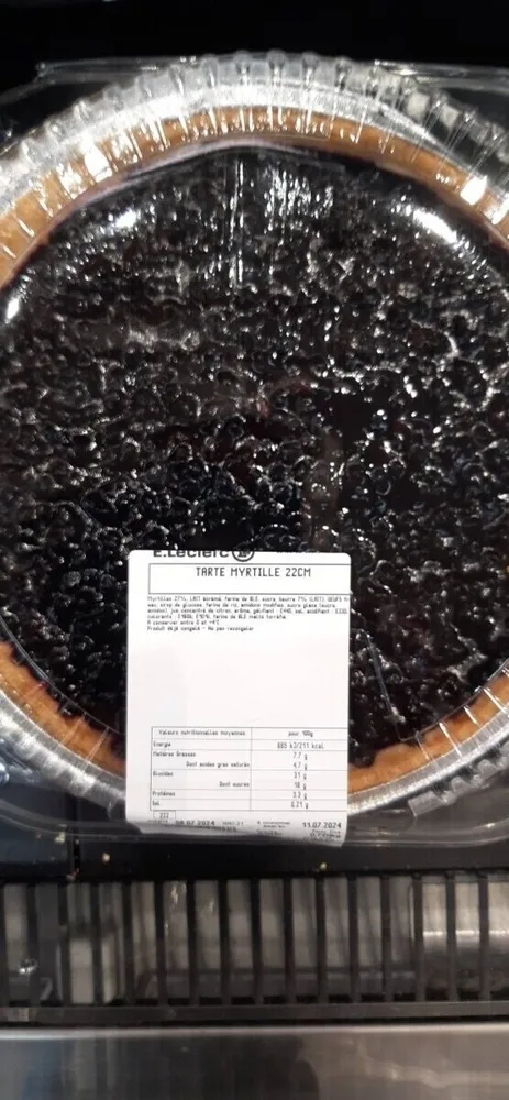 Tarte myrtille 22 cm