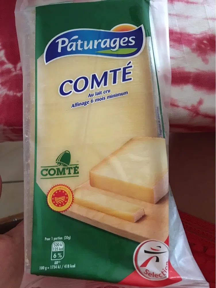Comté paturage au lait cru affinage 6 mois