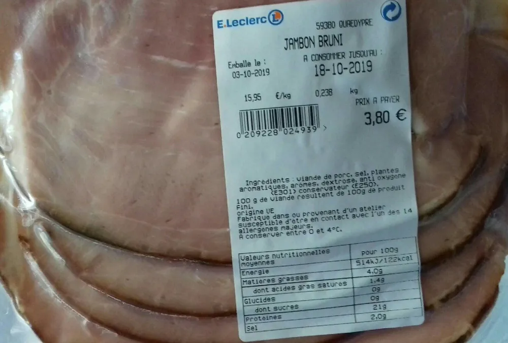 Jambon bruni