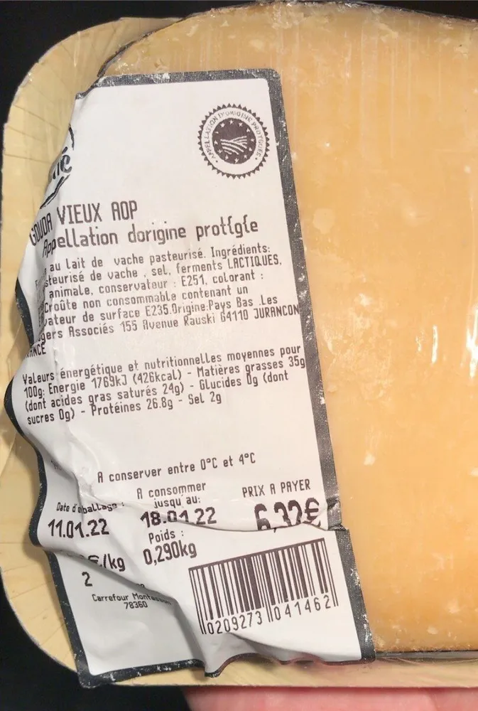 Gouda vieux Aop
