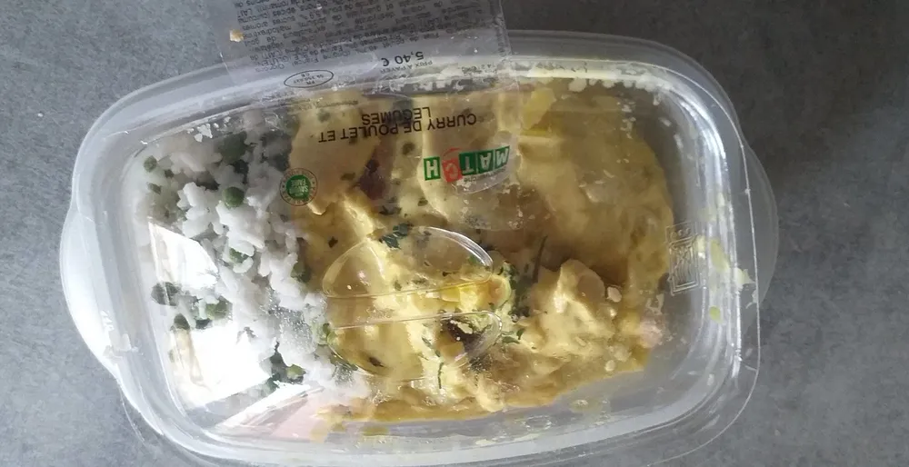 Curru de poulet et légumes