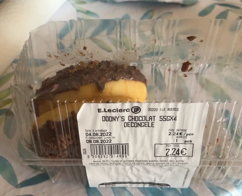 doony’s chocolat decongele