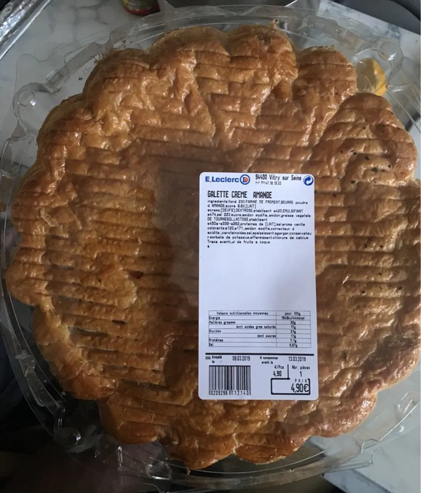 Galette creme amande
