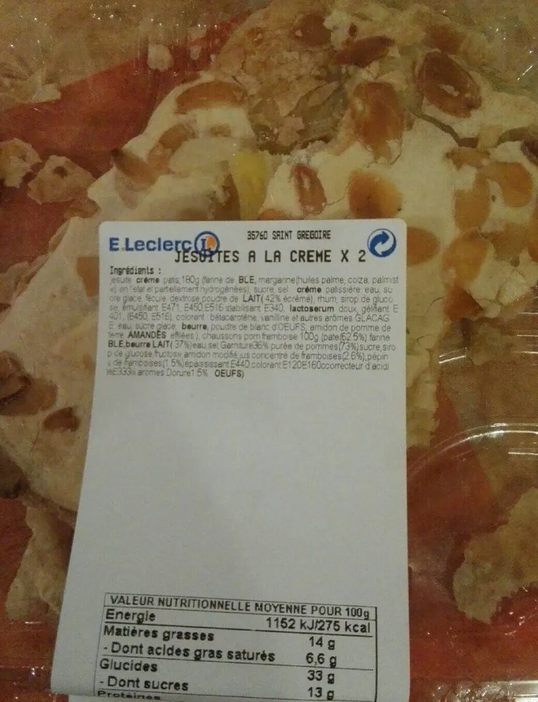 Jésuites à la crème