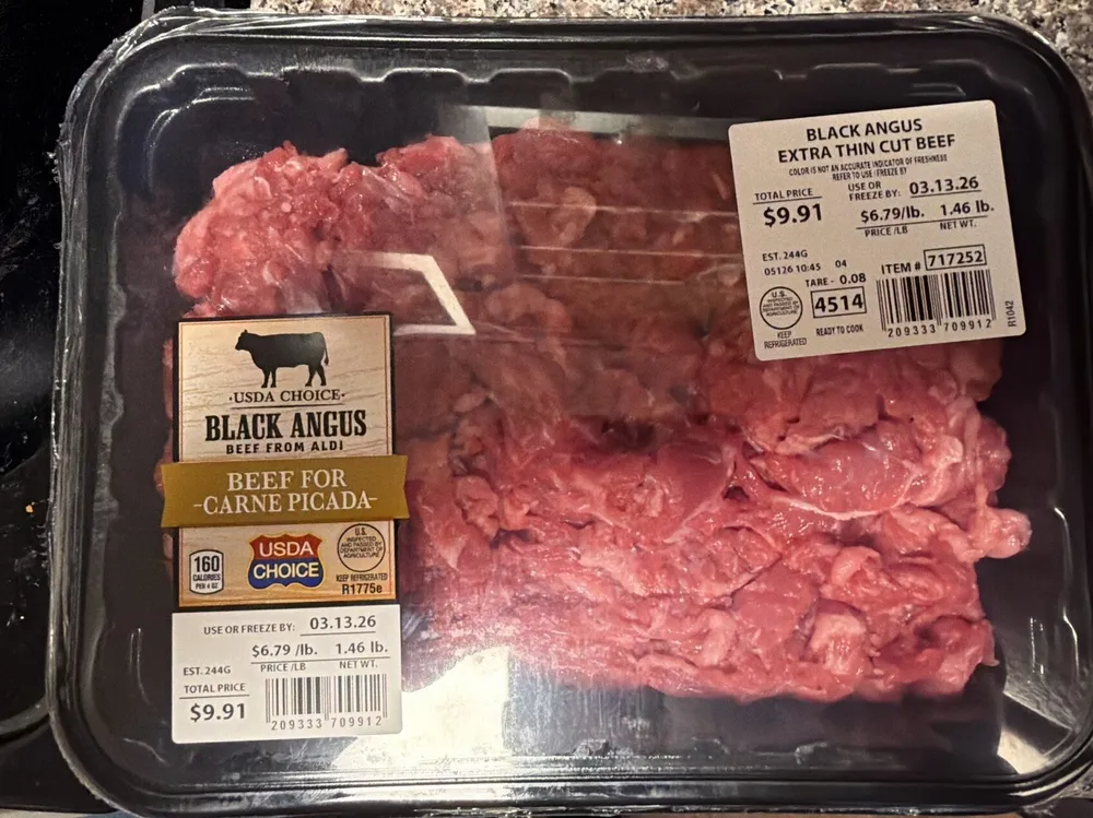 Black Angus Extra Thin Cut Beef