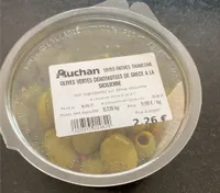 Olives vertes dénoyautées de Grèce à la sicilienne