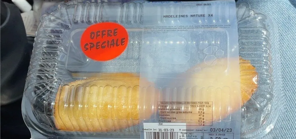 Madeleines nature