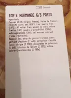 Tarte normande 6/8 parts Leclerc
